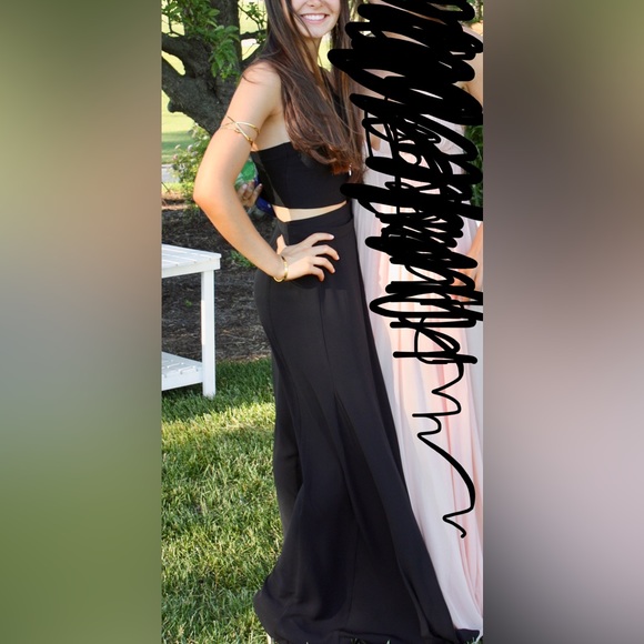 BCBG Black Two Piece Maxi Dress - Picture 2 of 5